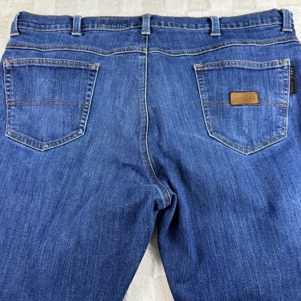 Tecgen FR Flame Resistant Denim Jeans Mens 42x30 Workwear Blue - Picture 10 of 13